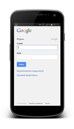 Enter your e-mail and password